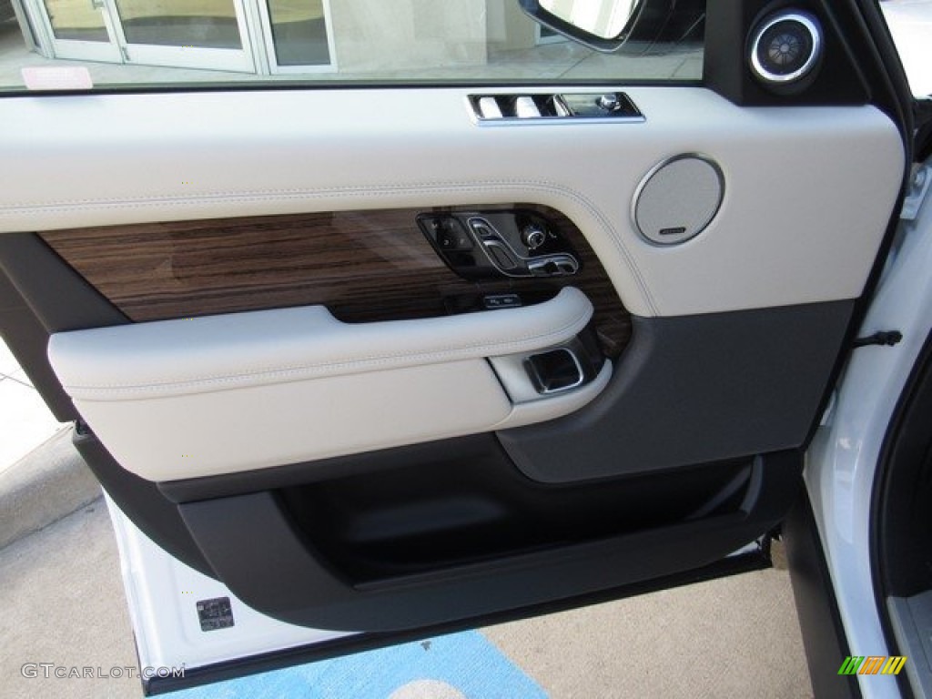2019 Land Rover Range Rover HSE Ebony/Ivory Door Panel Photo #130226387