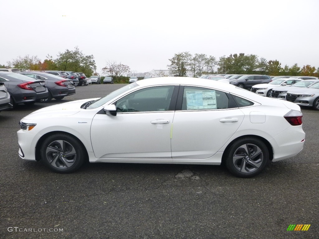 White Orchid Pearl 2019 Honda Insight LX Exterior Photo #130228048