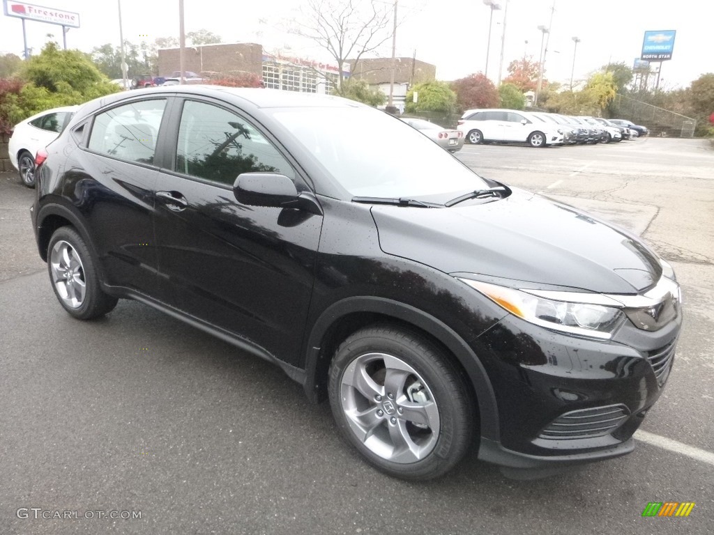 Crystal Black Pearl 2019 Honda HR-V LX AWD Exterior Photo #130228555
