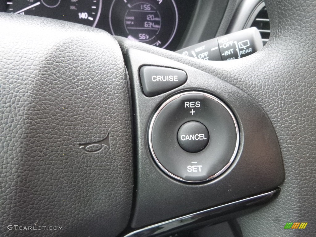 2019 Honda HR-V LX AWD Black Steering Wheel Photo #130228795