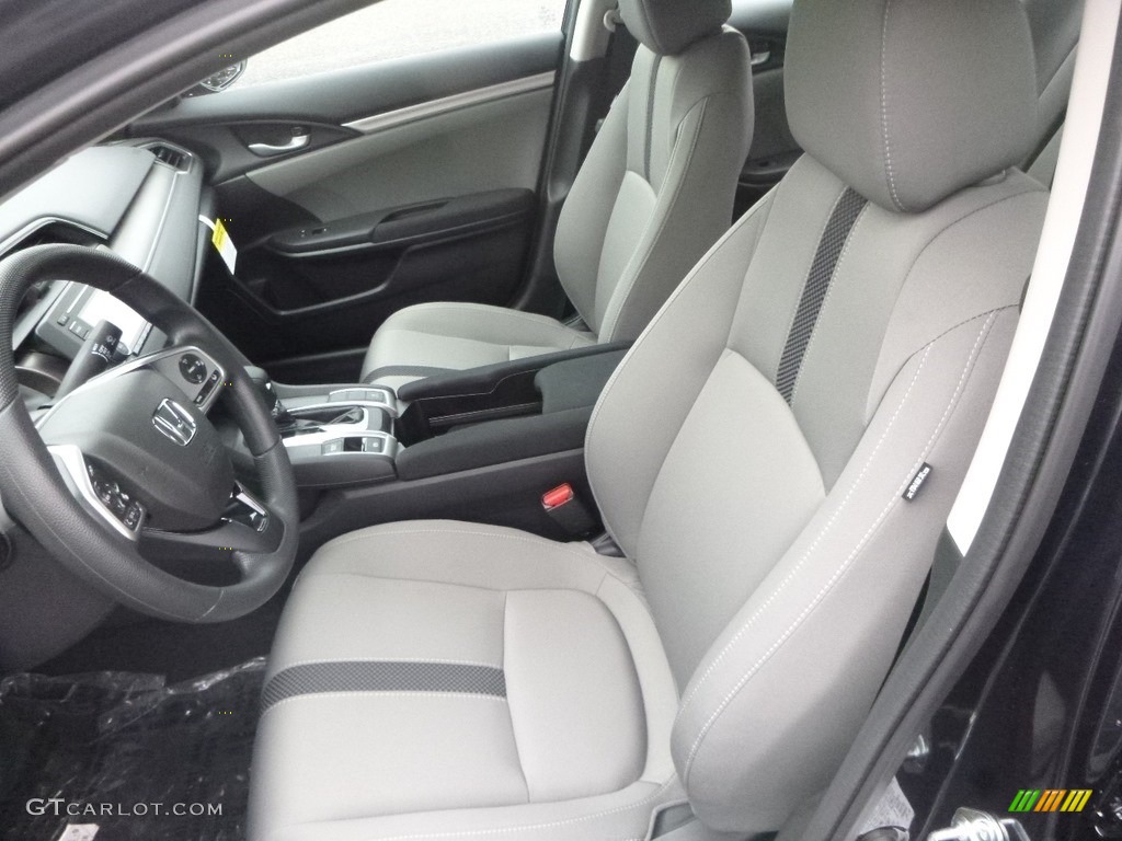 Gray Interior 2019 Honda Civic LX Sedan Photo #130229467