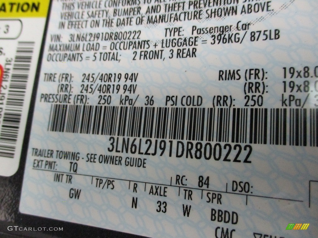 2013 MKZ 2.0L EcoBoost AWD - Smoked Quartz / Charcoal Black photo #19