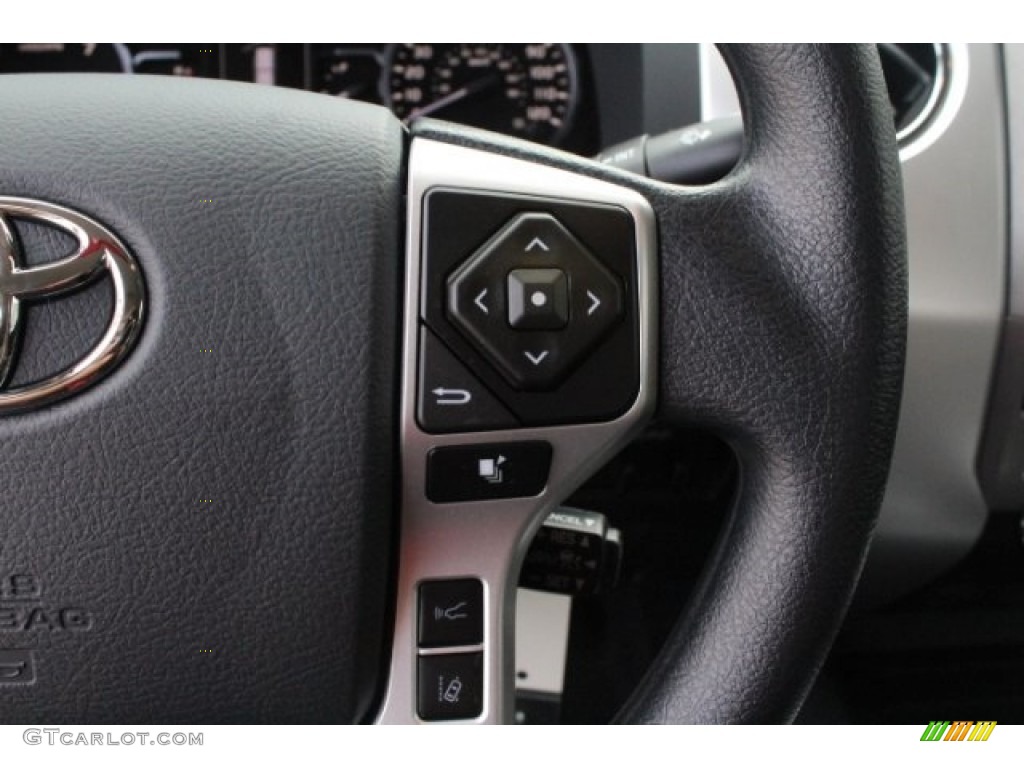 2019 Toyota Tundra SR5 Double Cab 4x4 Graphite Steering Wheel Photo #130231033