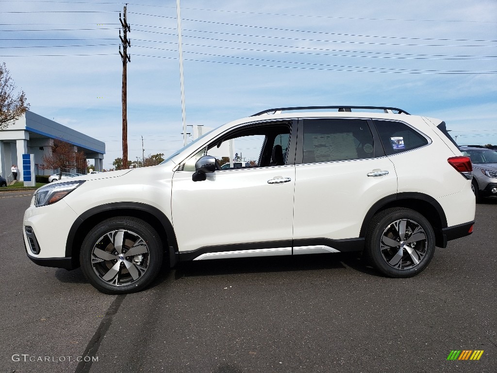 Crystal White Pearl 2019 Subaru Forester 2.5i Touring Exterior Photo #130231762