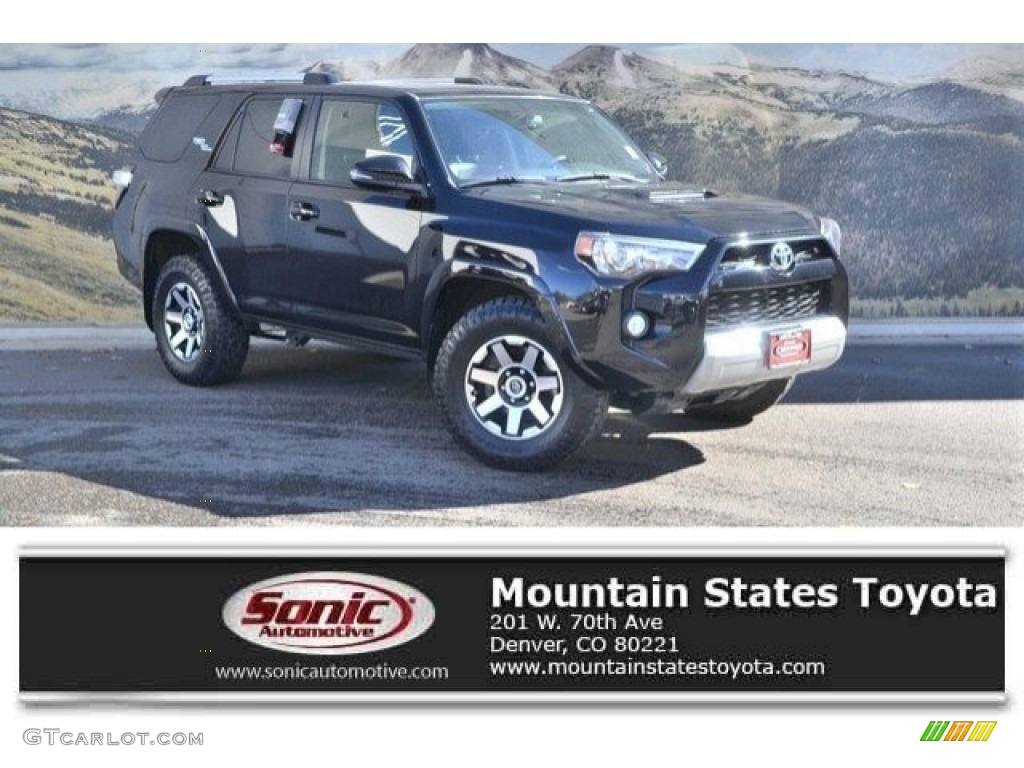 2017 4Runner TRD Off-Road Premium 4x4 - Midnight Black Metallic / Black photo #1