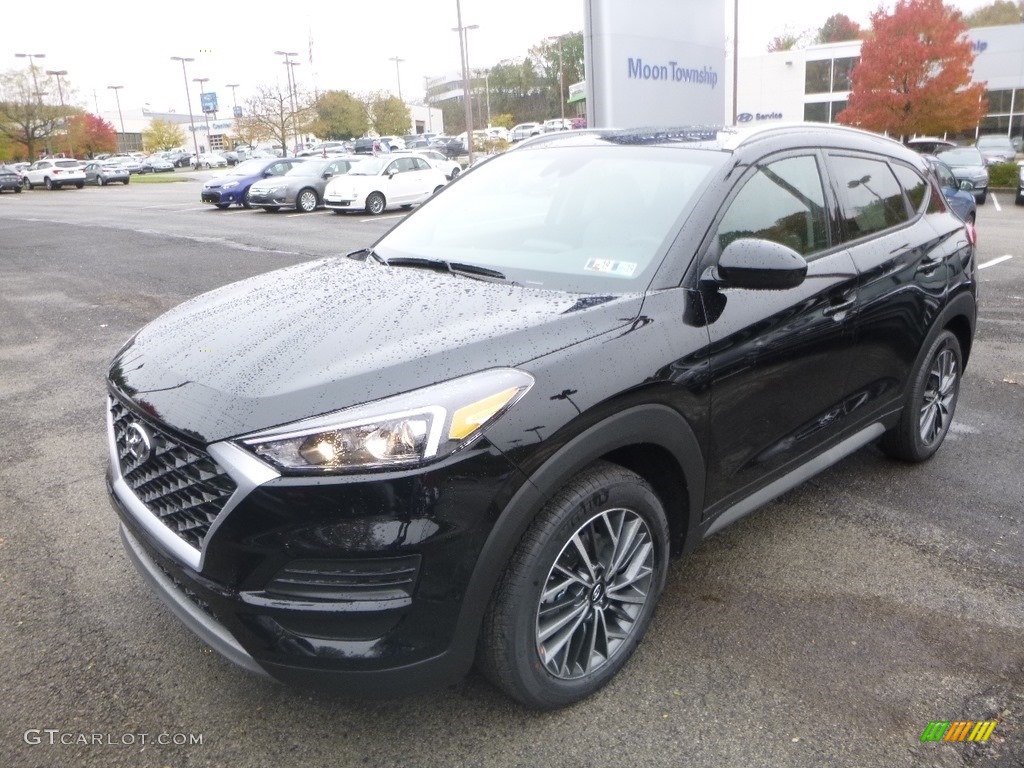 Black Noir Pearl 2019 Hyundai Tucson Sport AWD Exterior Photo #130233310