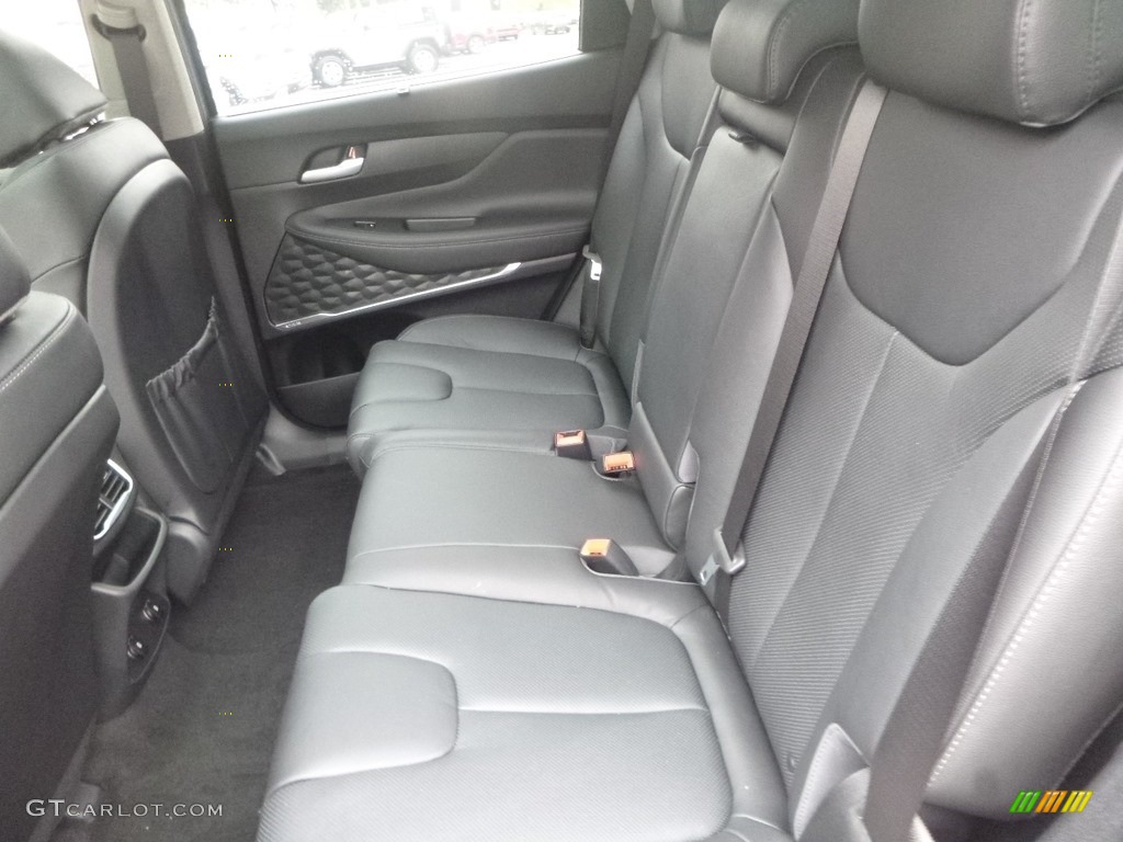 Black Interior 2019 Hyundai Santa Fe Limited AWD Photo #130234882