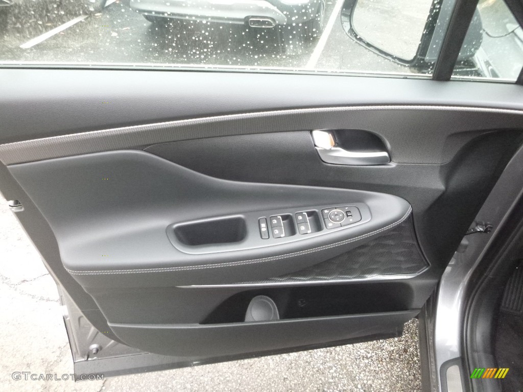 2019 Hyundai Santa Fe Limited AWD Black Door Panel Photo #130234918