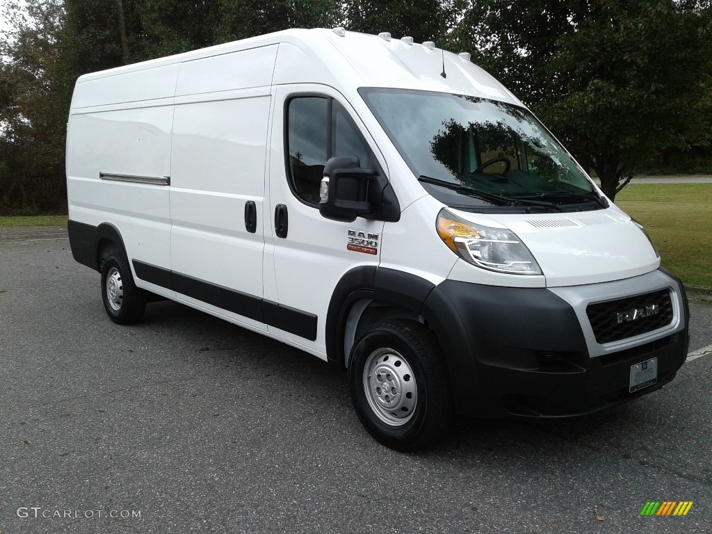 Bright White 2019 Ram ProMaster 3500 High Roof Cargo Van Exterior Photo #130235689