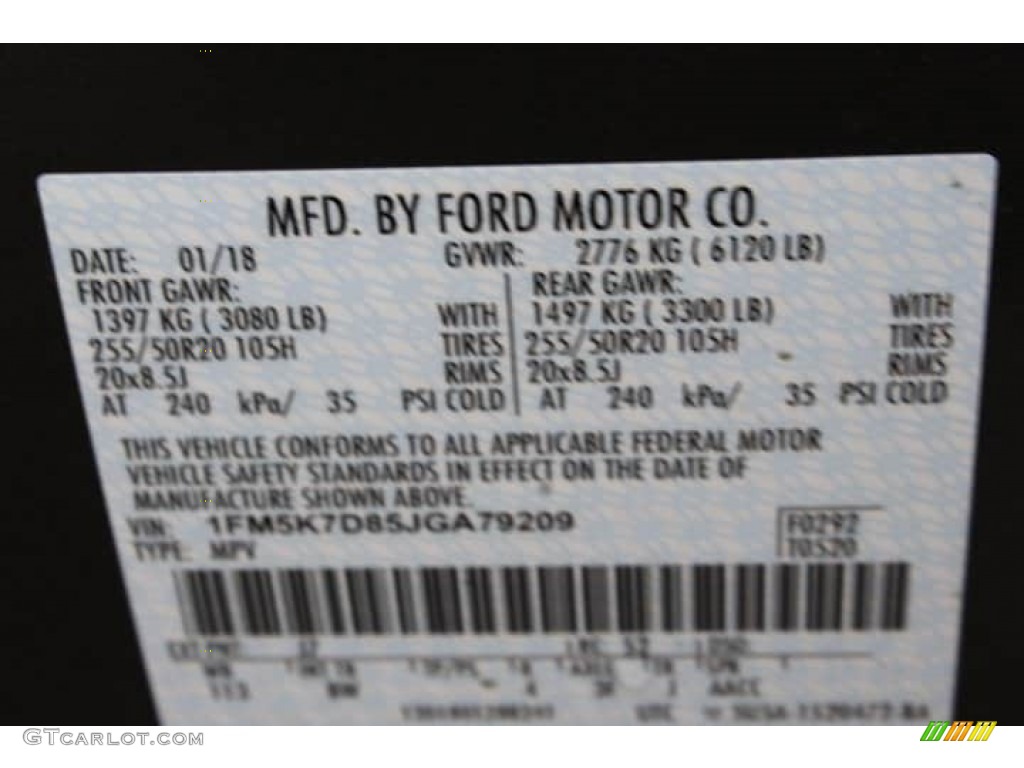 2018 Explorer XLT - Magnetic Metallic / Ebony Black photo #39