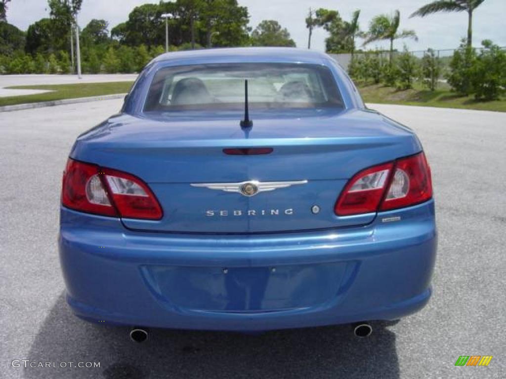 2008 Sebring Limited Hardtop Convertible - Marathon Blue Pearl / Dark Slate Gray/Light Slate Gray photo #5