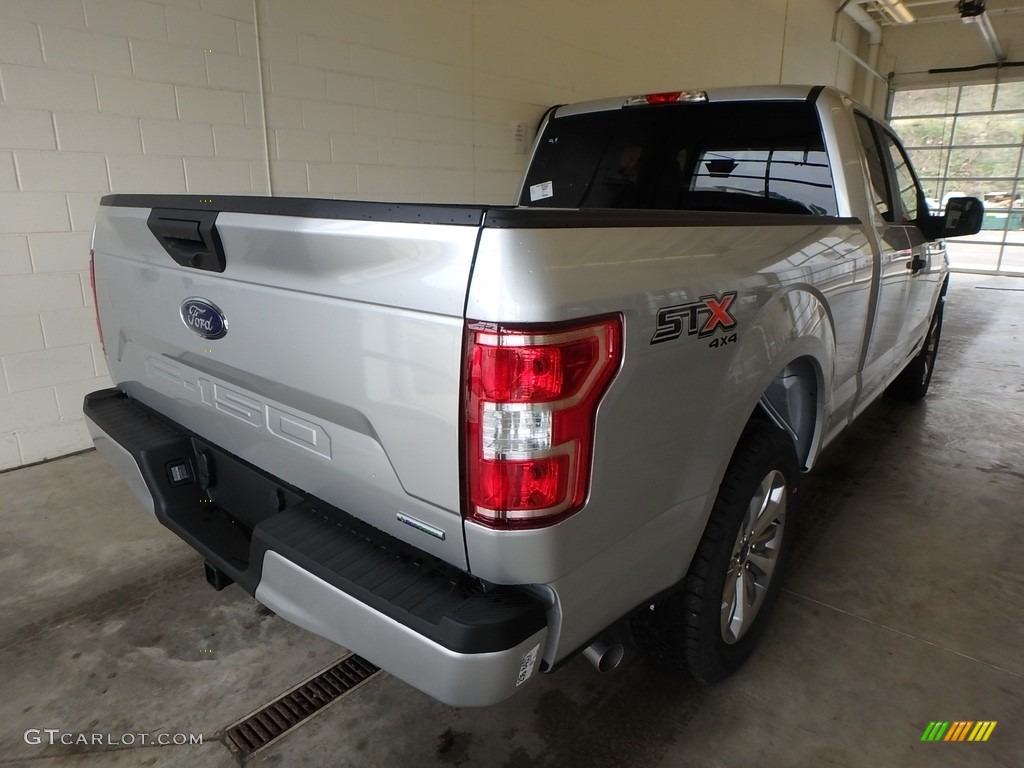 2018 F150 XL SuperCab 4x4 - Ingot Silver / Black photo #2