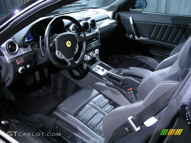 Black Interior 2006 Ferrari 612 Scaglietti F1A Photo #130244
