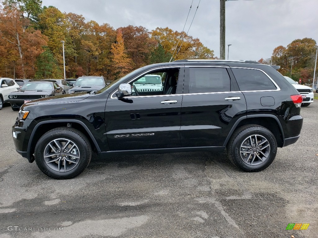 Diamond Black Crystal Pearl 2019 Jeep Grand Cherokee Limited 4x4 Exterior Photo #130246553