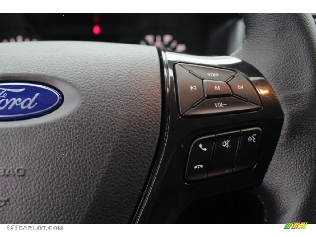 2019 Ford Explorer XLT Medium Black Steering Wheel Photo #130247132