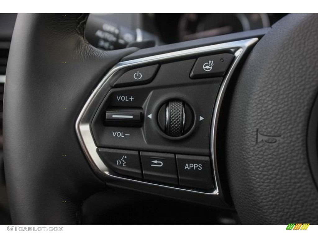 2019 Acura RDX Advance AWD Ebony Steering Wheel Photo #130249295