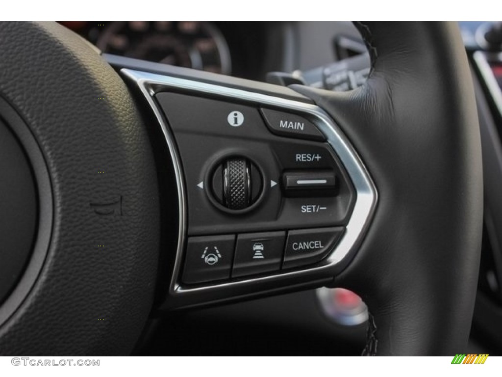 2019 Acura RDX Advance AWD Ebony Steering Wheel Photo #130249301
