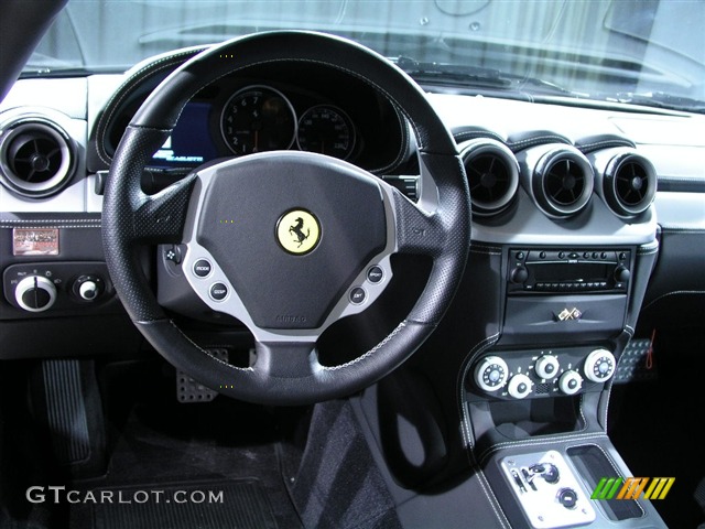 2006 Ferrari 612 Scaglietti F1A Black Dashboard Photo #130251