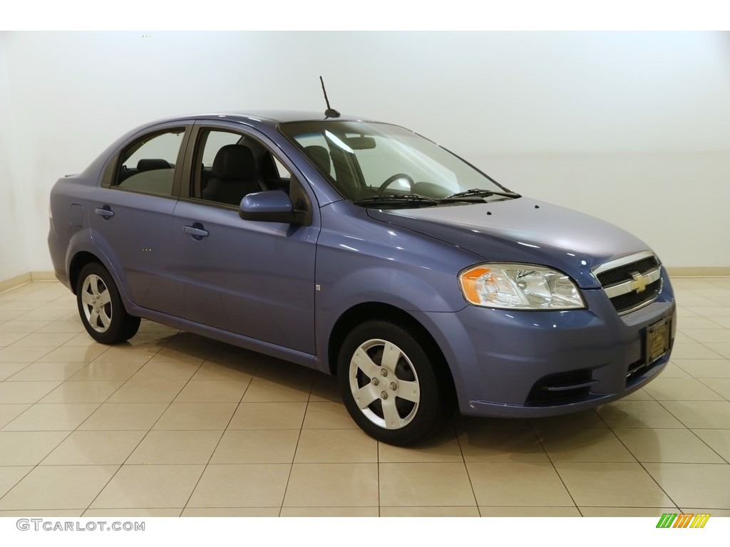 2009 Aveo LT Sedan - Blue Moon / Charcoal photo #1