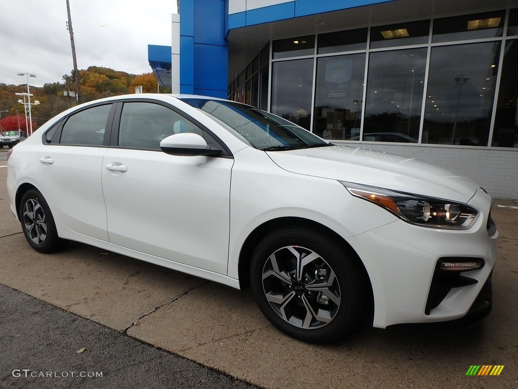 Clear White 2019 Kia Forte LXS Exterior Photo #130253504