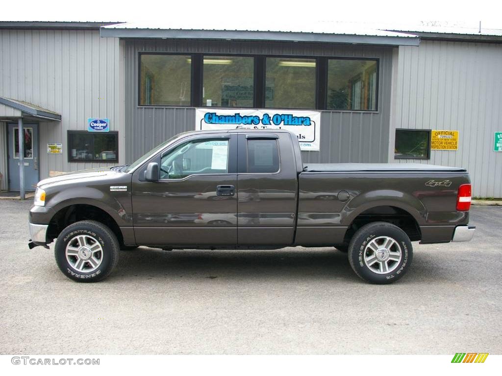 2006 F150 XLT SuperCab 4x4 - Dark Stone Metallic / Medium Flint photo #2