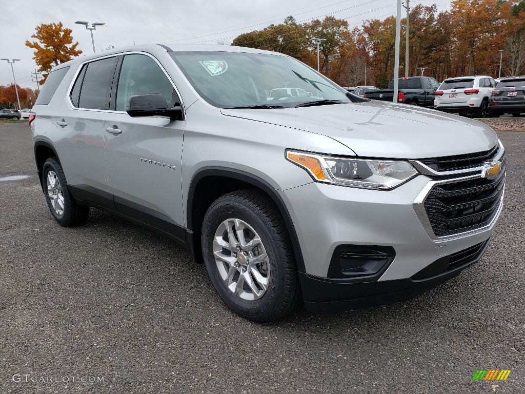 Silver Ice Metallic 2019 Chevrolet Traverse LS Exterior Photo #130258763