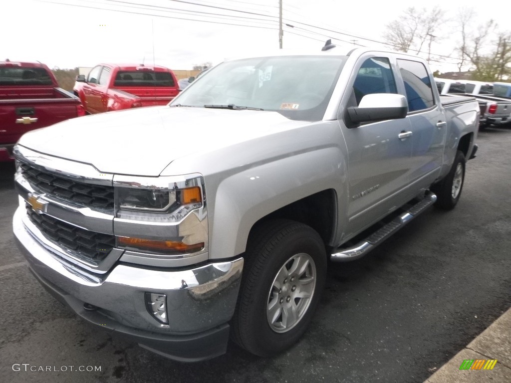 2018 Silverado 1500 LT Crew Cab 4x4 - Silver Ice Metallic / Jet Black photo #6