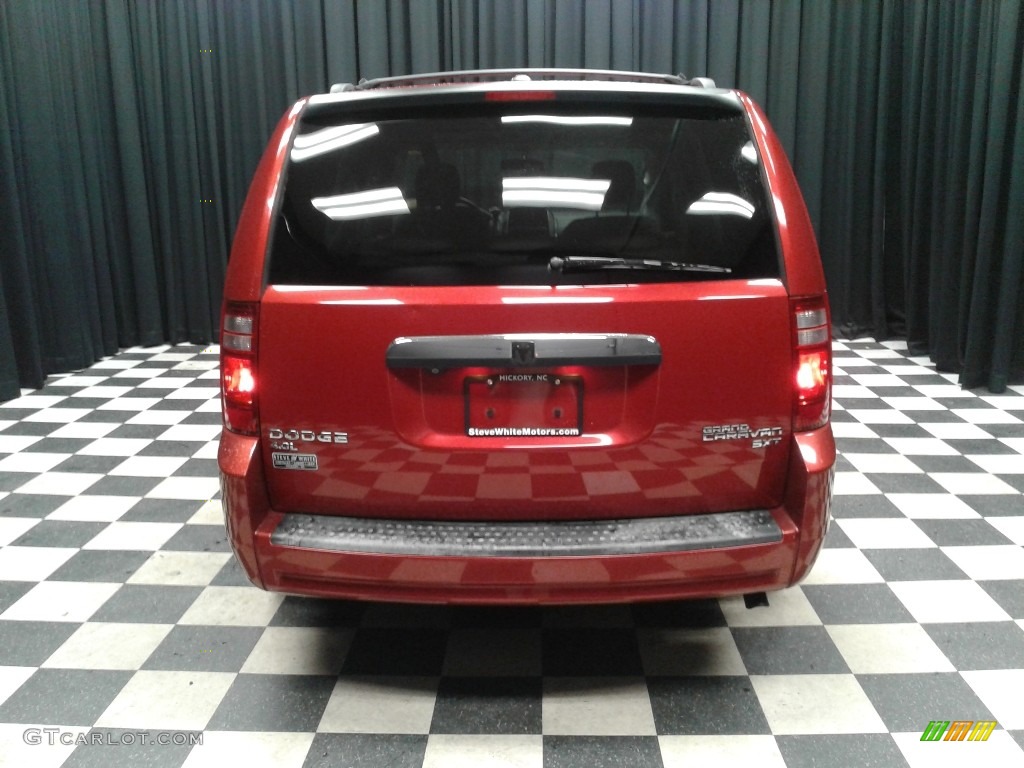 2009 Grand Caravan SXT - Inferno Red Crystal Pearl / Medium Slate Gray/Light Shale photo #7