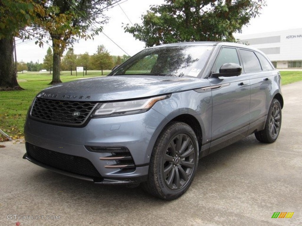 Byron Blue Metallic 2019 Land Rover Range Rover Velar R-Dynamic SE Exterior Photo #130261040