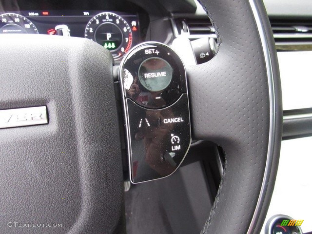 2019 Land Rover Range Rover Velar R-Dynamic SE Ebony Steering Wheel Photo #130261373