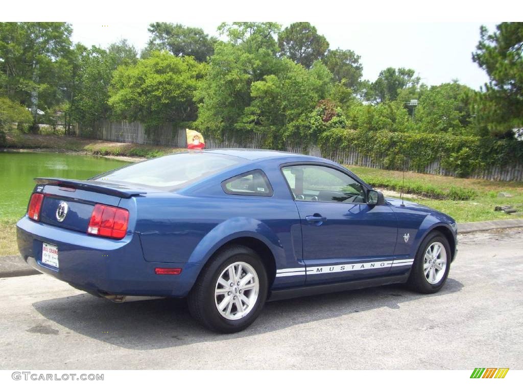 2009 Mustang V6 Coupe - Vista Blue Metallic / Light Graphite photo #1