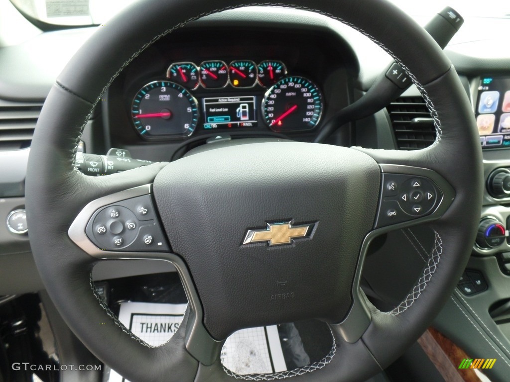 2019 Chevrolet Suburban Premier 4WD Jet Black Steering Wheel Photo #130267310