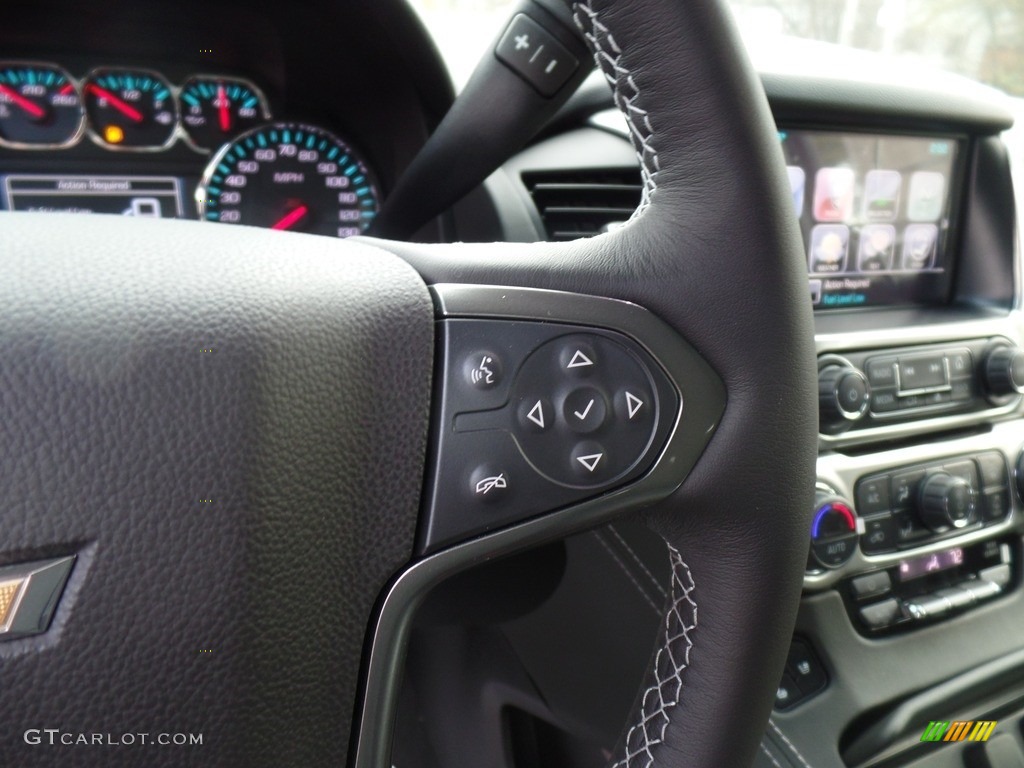 2019 Chevrolet Suburban Premier 4WD Jet Black Steering Wheel Photo #130267315