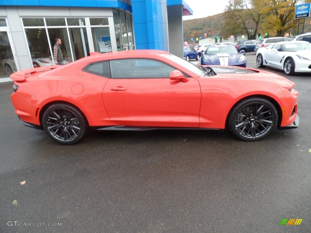 2019 Camaro ZL1 Coupe - Crush (Orange) / Jet Black photo #6