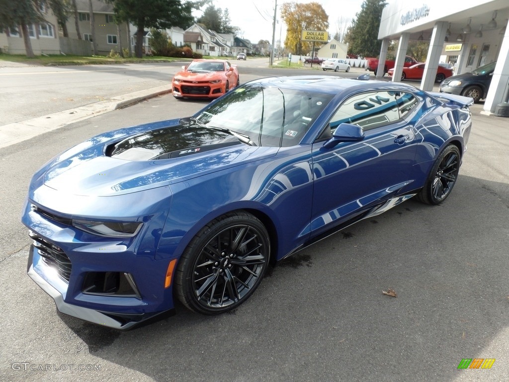 Riverside Blue Metallic 2019 Chevrolet Camaro ZL1 Coupe Exterior Photo #130267838