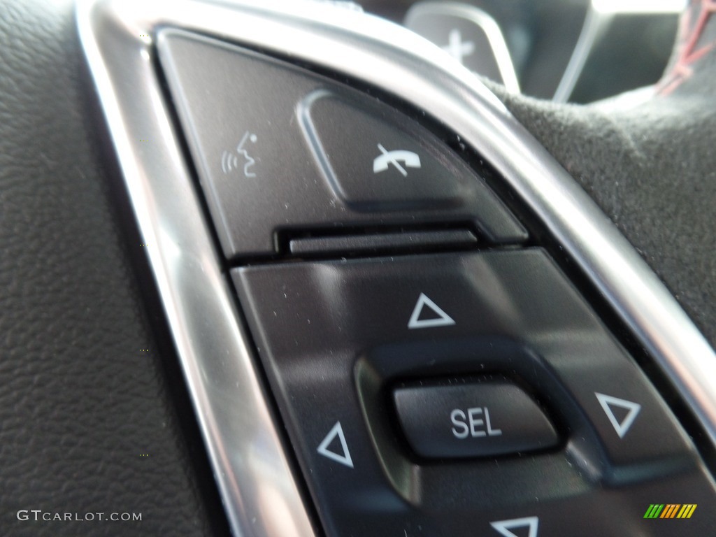 2019 Chevrolet Camaro ZL1 Coupe Jet Black Steering Wheel Photo #130267952