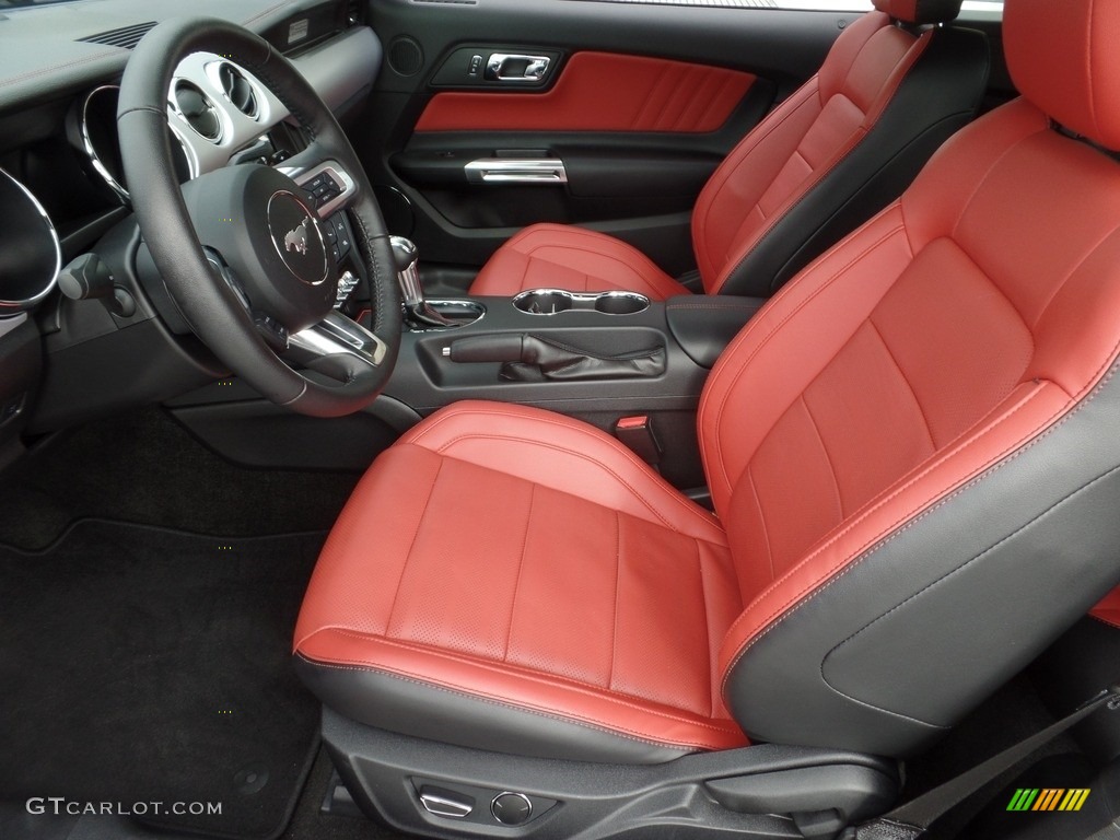 Red Line Interior 2017 Ford Mustang GT Premium Convertible Photo #130268084