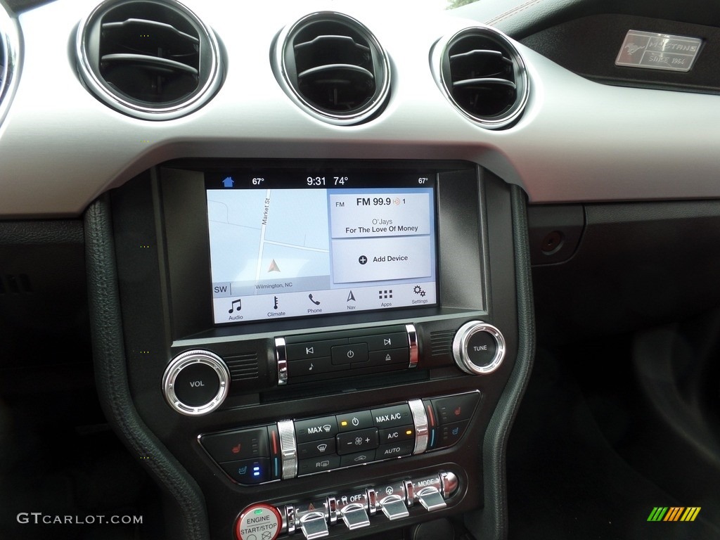 2017 Ford Mustang GT Premium Convertible Controls Photos