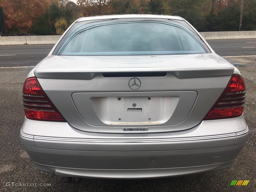 2003 C 230 Kompressor Sedan - Brilliant Silver Metallic / Charcoal photo #4