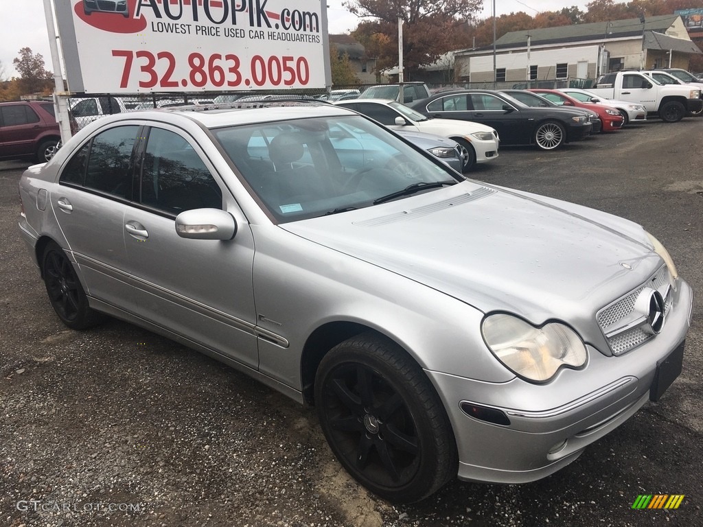 2003 C 230 Kompressor Sedan - Brilliant Silver Metallic / Charcoal photo #7