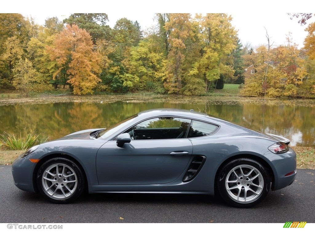 Graphite Blue Metallic 2018 Porsche 718 Cayman Standard 718 Cayman Model Exterior Photo #130271504