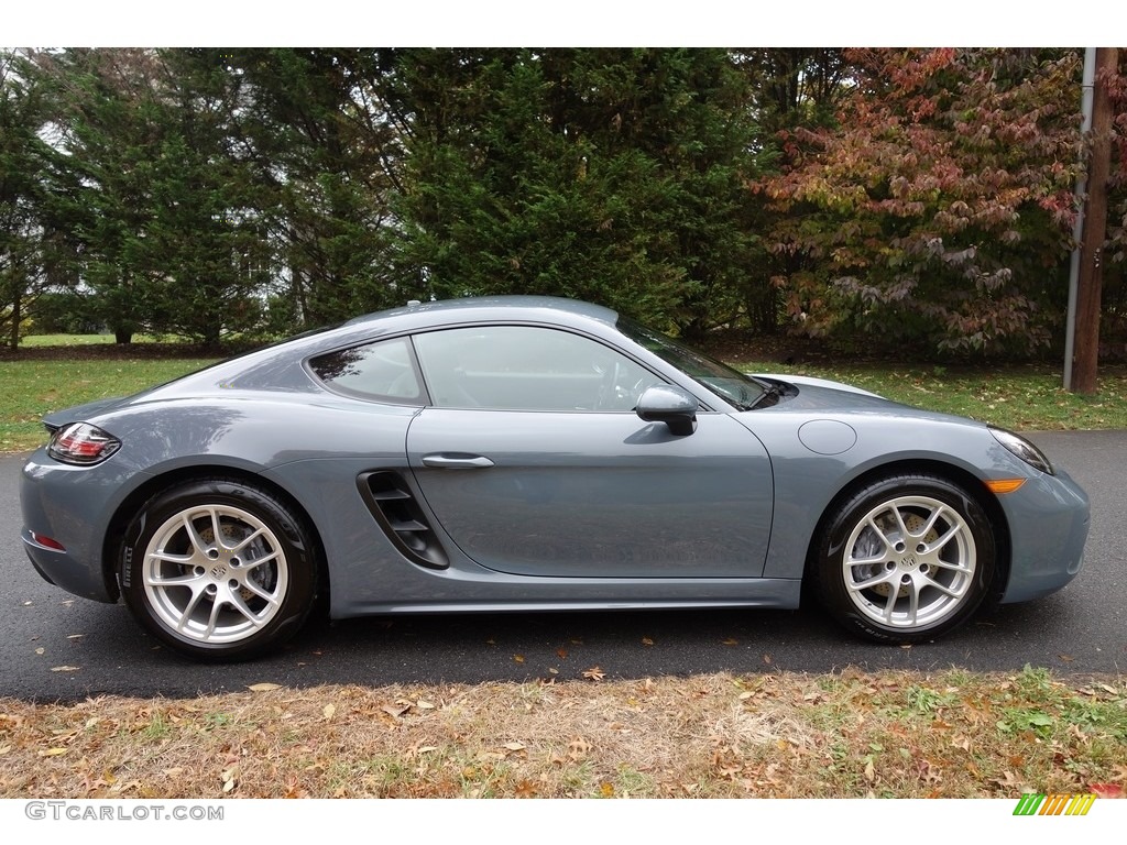 Graphite Blue Metallic 2018 Porsche 718 Cayman Standard 718 Cayman Model Exterior Photo #130271627