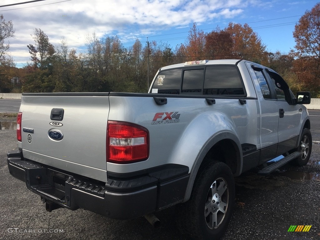 2005 F150 FX4 SuperCab 4x4 - Silver Metallic / Black photo #5