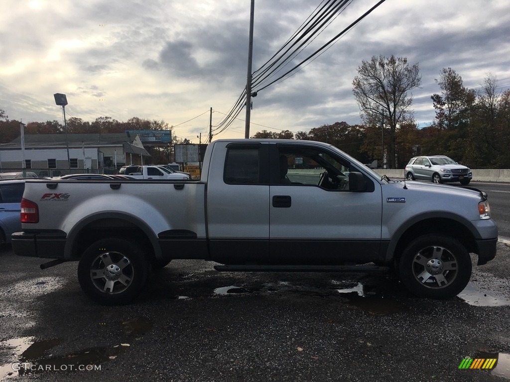 2005 F150 FX4 SuperCab 4x4 - Silver Metallic / Black photo #6