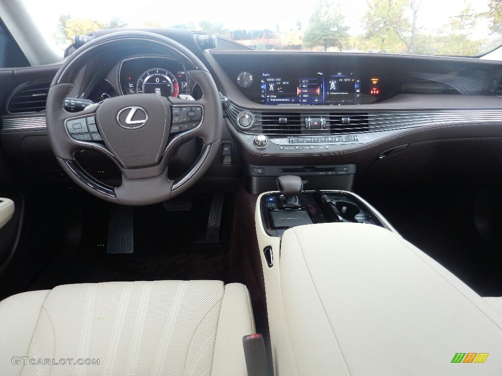 2019 Lexus LS 500 AWD Parchment Dashboard Photo #130272647