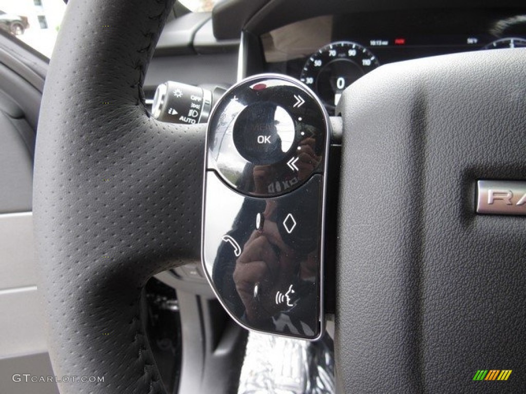 2019 Land Rover Range Rover Sport HSE Ebony/Ebony Steering Wheel Photo #130272731