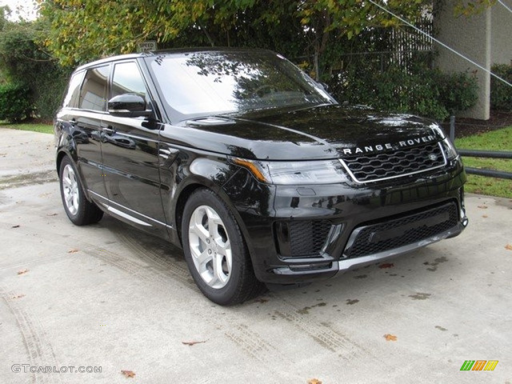 Santorini Black Metallic 2019 Land Rover Range Rover Sport HSE Exterior Photo #130272947