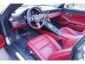  2017 911 Targa 4S Black/Bordeaux Red Interior