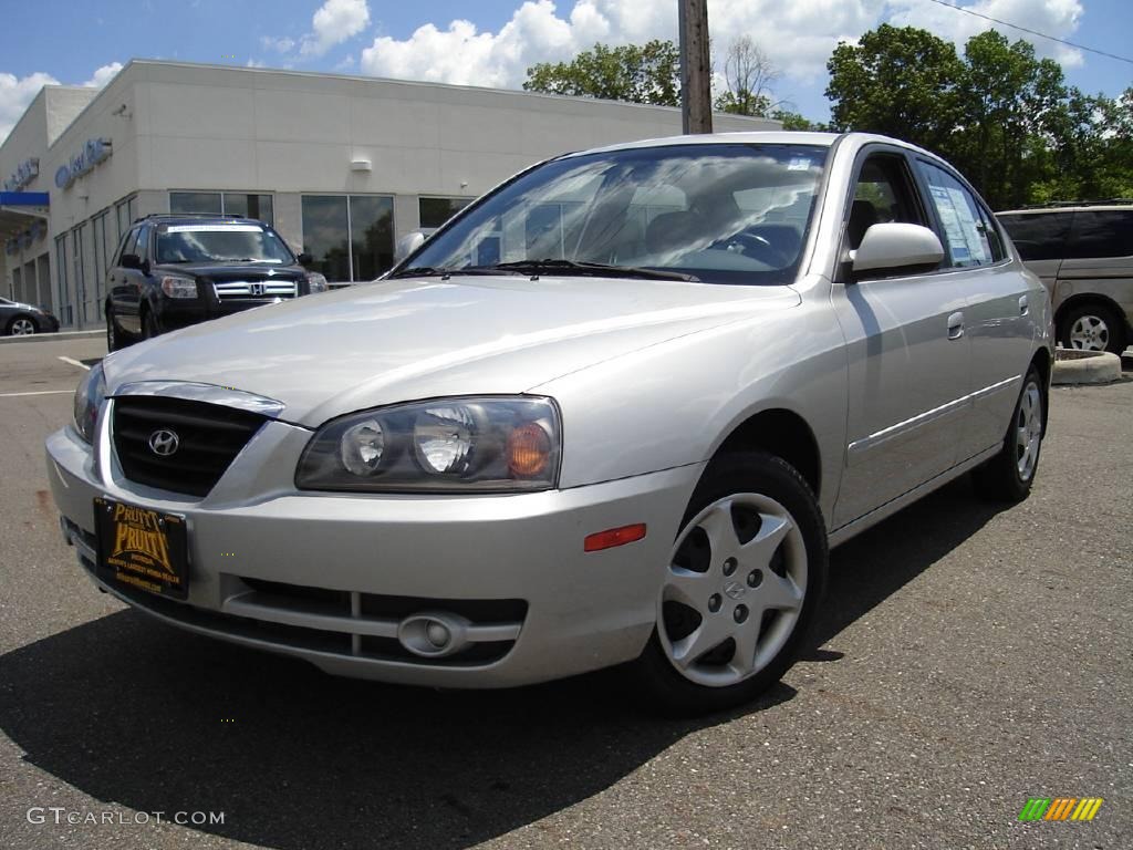 2006 Elantra GLS Sedan - Sterling Silver / Gray photo #1