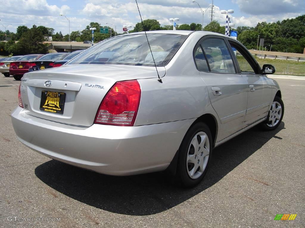2006 Elantra GLS Sedan - Sterling Silver / Gray photo #5